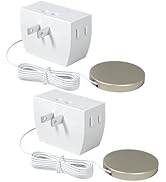 DEWENWILS 2 Pack Touch Dimmer Switch, Plug and Play Lamp Touch Control Pad, Touch Lamp Switch, Di...