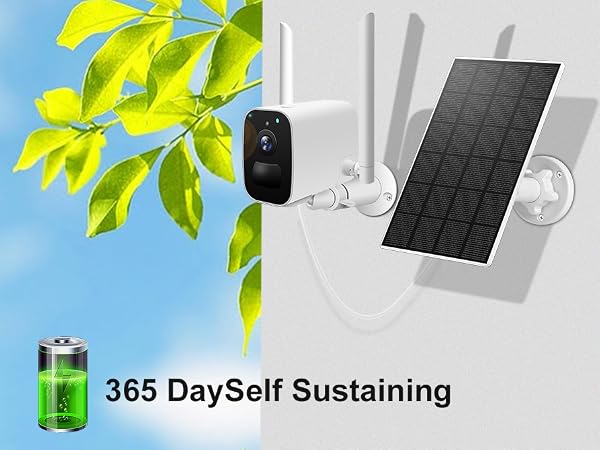 Solar panel for battery security camera.