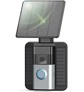 QIBOX Solar Charger Compatible with Ring Video Doorbell 4/3/3 Plus/Battery Doorbell Plus, Waterpr...