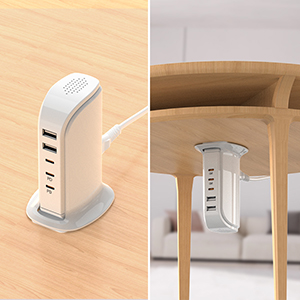 usb tower charging station