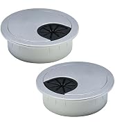 EASYEAH 2 Pcs Desk Grommet 2" / 50 mm, Desk Cord Hole Cover, Cable Grommet ABS Plastic, Desk Hole...