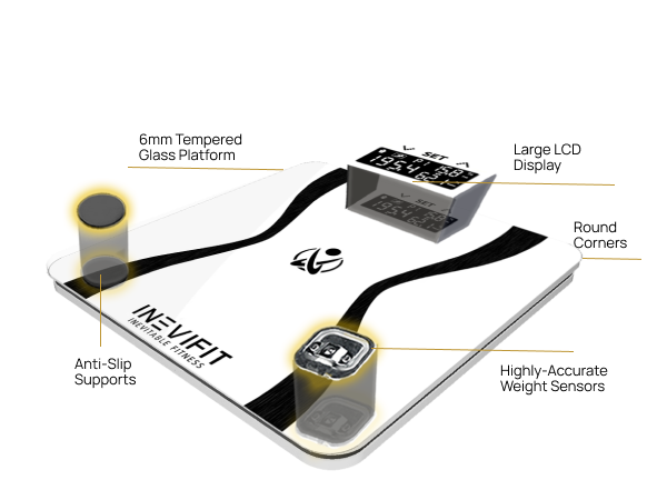 I-BA001W - INEVIFIT - Best Body Analyzer Scale - Premium A+ - Mobile