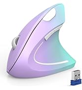 TECKNET Ergonomic Mouse, Wireless Bluetooth Vertical Mouse, 4800 DPI Optical Tracking, 6 Adjustab...