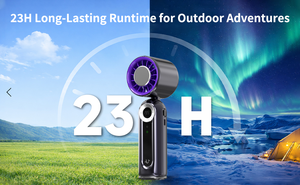 23H Long-Lasting Runtime for Outdoor Adventures