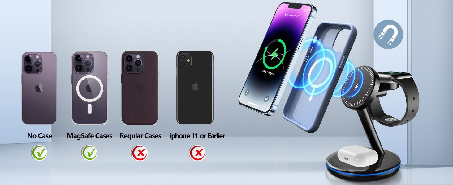 3 in 1 Charging Station for Apple Devices