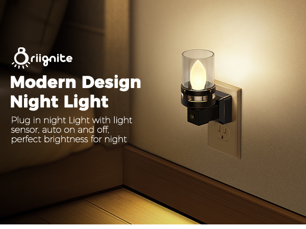 candle night light plug in led flameless candle warm white 3000k