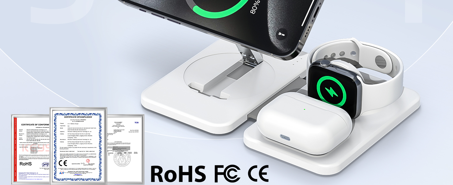 Magnetic Wireless MagSafe Foldable Charging Station