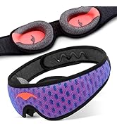 Manta Pro Sleep Mask - 100% Light Blocking Sleep Mask for Side Sleepers, Breathable and Comfortab...