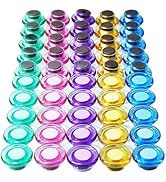 Magnet,50 Pack 5 Colors Small Mangets,Round Fridge Magnet, Cute Magnets for Whiteboard, Mini Refr...