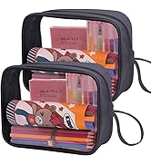 Lermende Clear Pencil Case 2 Pack,Big Capacity Marker Bag For Kids Girl,Clear Pencil Pouch Marker...