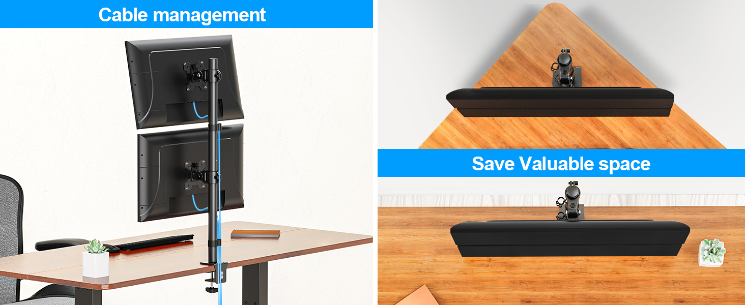 Vertical Dual Monitor Stand
