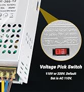 New Version 110V AC to 12V DC Converter Switching Power Supply Transformer Adapter SMPS AC to DC ...