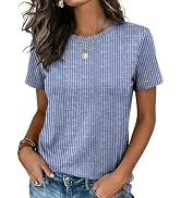 Zeagoo Womens Tshirt Short Sleeve Summer Tops Crewneck Casual Basic Tee Shirts Spring Clothes Tre...