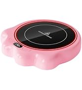Gaiatop Mug Warmer, 50W Cute Cat Paw Cup Warmers, 3 Temp Settings, 2-10H Auto Shut Off, Coffee Ac...