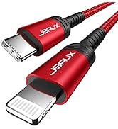 JSAUX USB C to Lightning Cable 6FT, [Apple MFi Certified] iPhone Cord Compatible with iPhone 14/1...