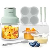 HEYVALUE Baby Food Maker, 13-in-1 Baby Food Puree Blender, Fruit, Vegatable, Meat, with Food Cont...