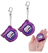 WORKPRO Keychain Tape Measure, 6FT Retractable Easy Reading Mini Tape Measurement, Inch/Metric Sc...