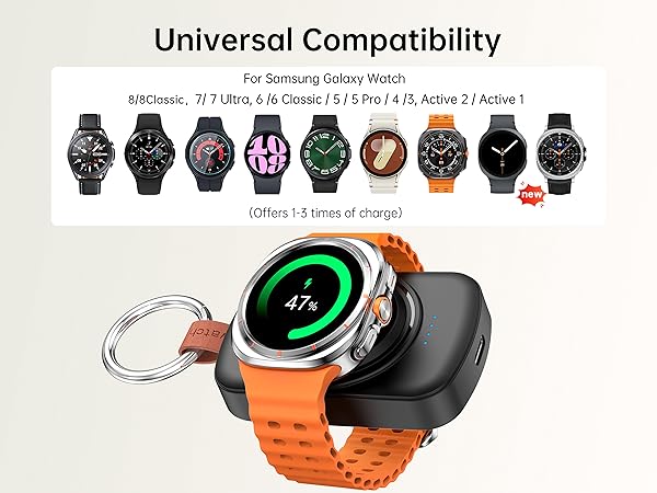 keychain portable charger samsung galaxy watch 3 charger samsung galaxy 4 watch charger