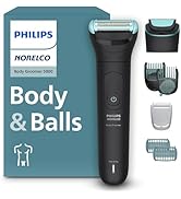 Philips Norelco Body Groomer 5000 Series, Intimate Hair Trimmer &amp; Shaver for Men with Dual 100% S...
