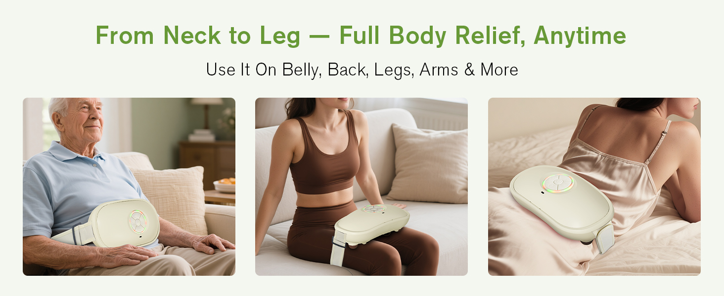 Heated Stomach Massager Device