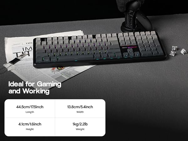 F108 Wireless Gaming Keyboard