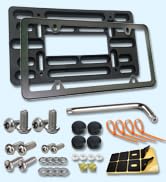 Aootf Front License Plate Bracket- Universal Front Bumper License Plate Mounting Kit, Car Tag Hol...
