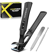 Toenail Clippers for Seniors Thick Toenails, Angled Head Toe Nail Clippers for Thick Nails, Heavy...