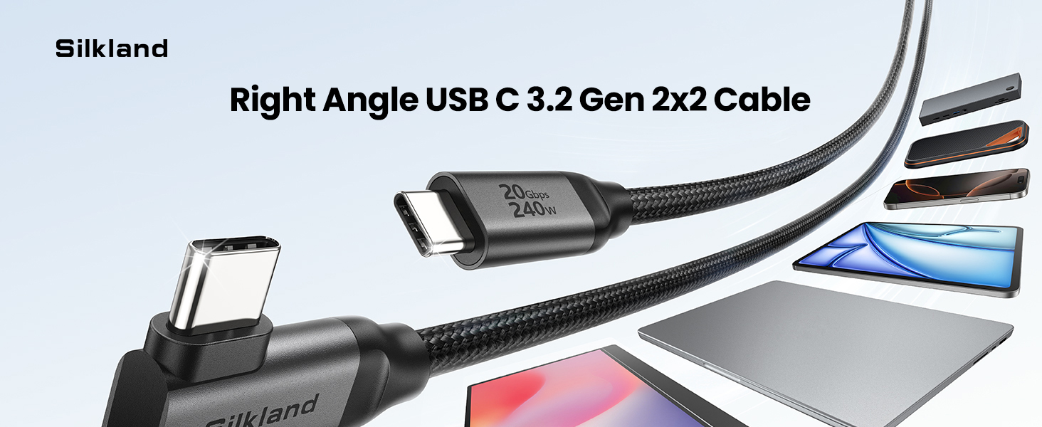 right angle usb c data cable