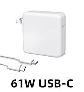 Mac Book Pro Charger - 61W USB C Charger Fast Charger Compatible with Mac Book Pro/Air 16 15 14 1...