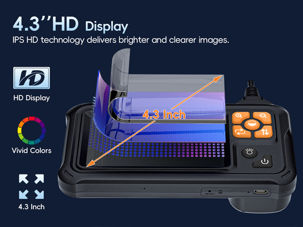 borescope camera with light