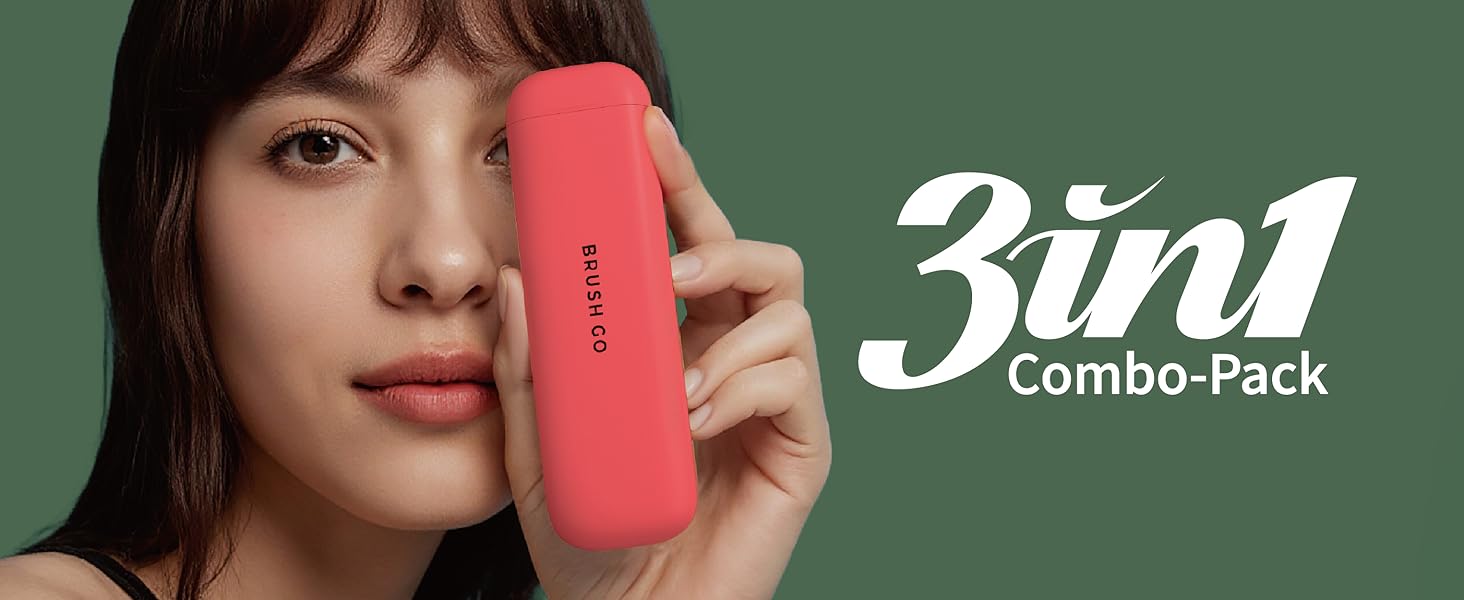 MIPOW BRUSH GO Slim i4 Slim Pro i4 Electric Toothbrush E-toothbrush Brush Head Sonic Vibrate Pink 