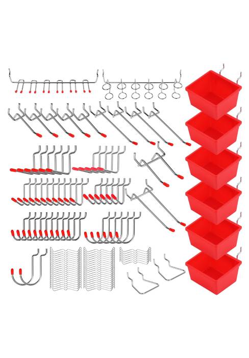 121PCS Peg Board Hooks