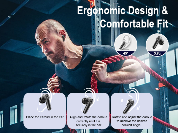 Earbuds in ear