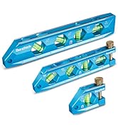 DURATECH 3-Piece Level Tool Set, Magnetic Torpedo Level Included 2.5