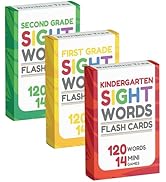 Sight Words Flash Cards Kindergarten 1st &amp; 2nd Grade - 360 High Frequency Words from Dolch's and ...