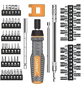 MulWark 63PC Magnetic Ratcheting Screwdriver Bit Set - Multibit Screw Driver with Screwdriver Bit...