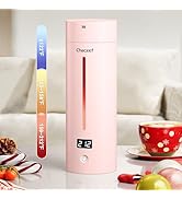 CHACEEF Travel Kettle Upgraded, Portable Electric Kettle, 350ml Small Electric Kettle with 5 Vari...