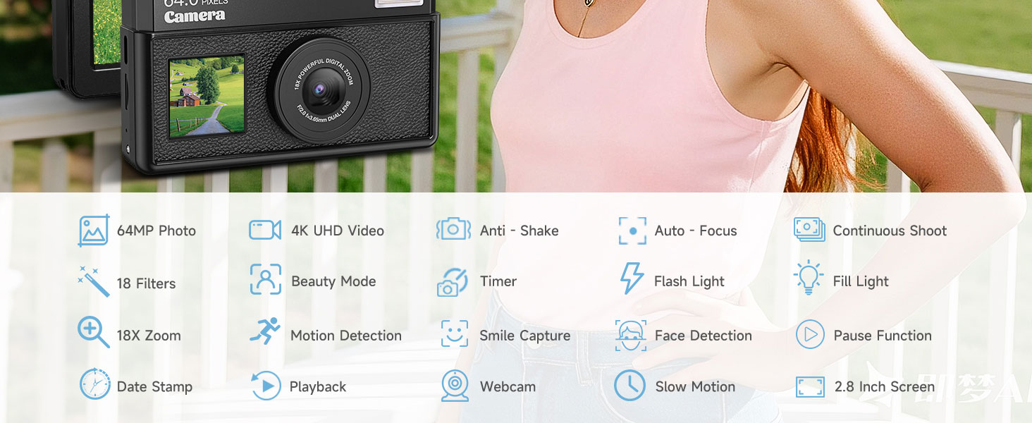 4k digital camera for photography mini digital camera point and shoot digital cameras for kids