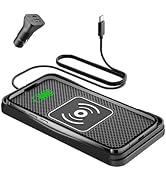 Wireless Car Charger, 20W Fast Charging Pad (1M Type C)