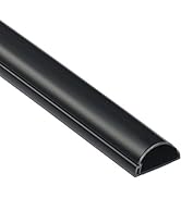 D-Line Half Round Cord Hider, Patented Cable Cover, Hide TV Wall Mount Wires, Raceway for Cords, ...