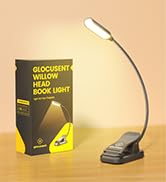 Glocusent Willow Book Light for Reading in Bed, 10LED Bright Reading Light, 3 Colors &amp; 3 Brightne...