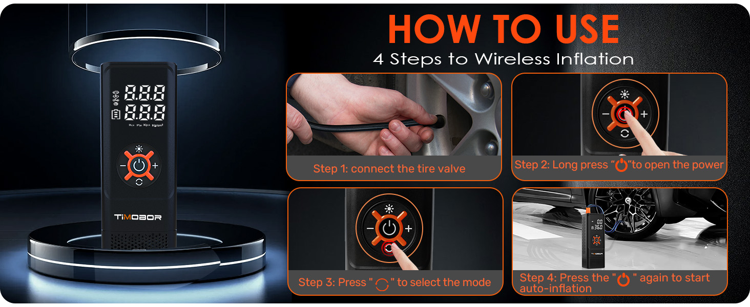 Portable Tire Inflator Air Compressor