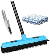 KeFanta Rubber Broom Carpet Rake for Pet Hair Removal, 51