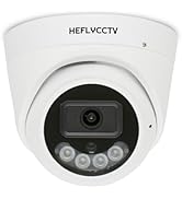 HEFLYCCTV 4MP IP POE Dome Camera with Microphone,IP Security Surveillance CCTV Cameras 2.8mm Lens...