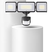 LEPOWER-TEC Zero Blind Spots Outdoor Security Light with 240° &amp; 100ft Dual PIR Motion Sensor, 700...
