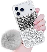 Losin Compatible with iPhone 17 Pro Max Bling Case Luxury 3D Sparkle Diamond Crystal Rhinestones ...
