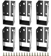 Kinchoix 6 Pcs Concealed Joist Hanger 2x4'' Outdoor Concealed-Flange Light Joist Brackets Conceal...