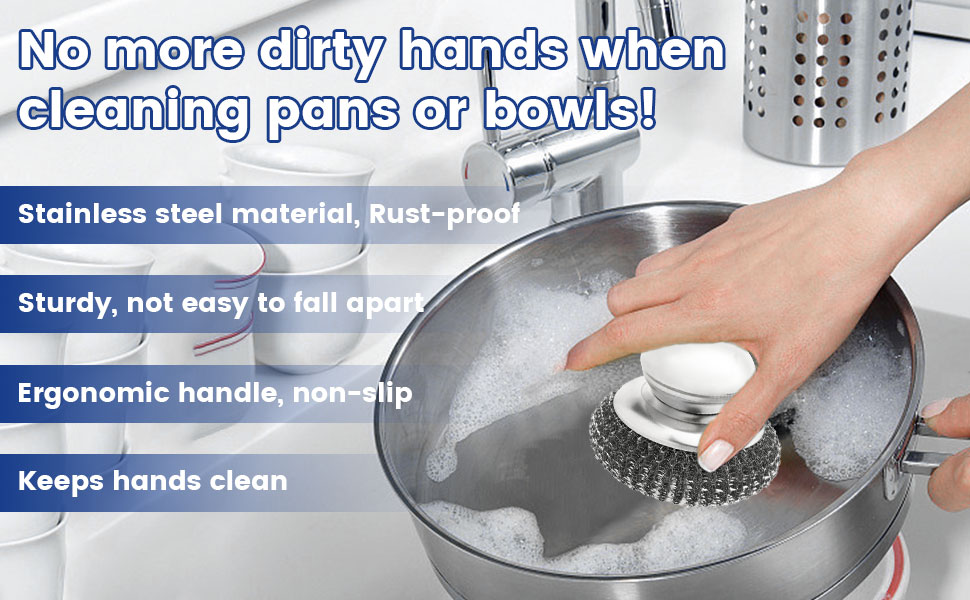 steel scrubber for dishes