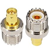 YOTENKO SMA Male to SO239 UHF Female RF Coaxial Adapter SO-239 UHF Antenna Cable Connector Conver...