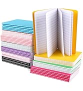 Hooqict 50 Pack Small Notepads 3x5 Mini Notebooks Bulk Small Journal Pocket Notebooks for Kids, W...